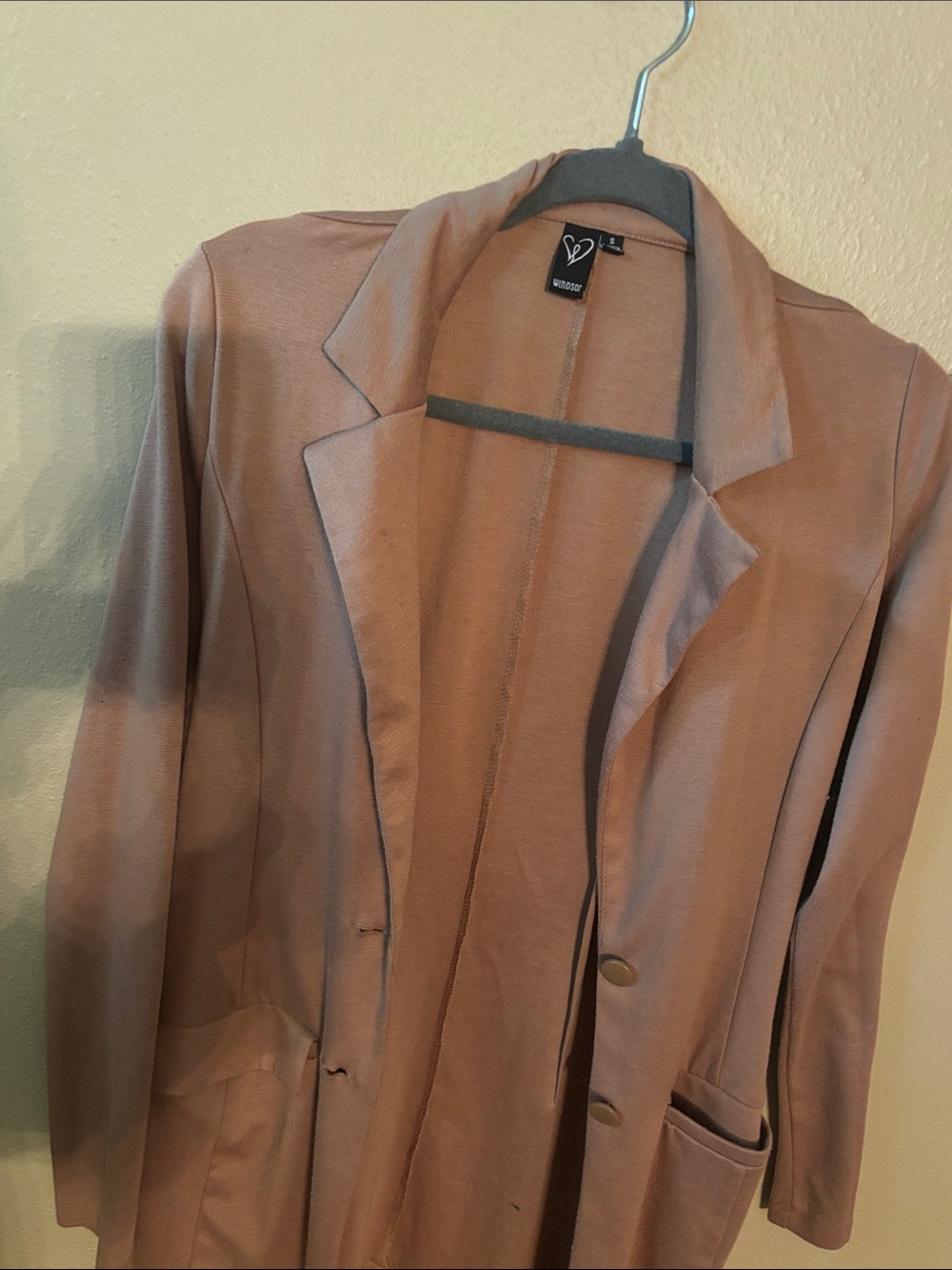 Windsor Dusty Rose Open Front Blazer